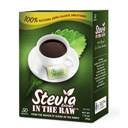 Stevia is a new sugar-substitute in North America that contains almost no calories, is healthier than other artificial sweeteners and is much sweeter than table sugar.